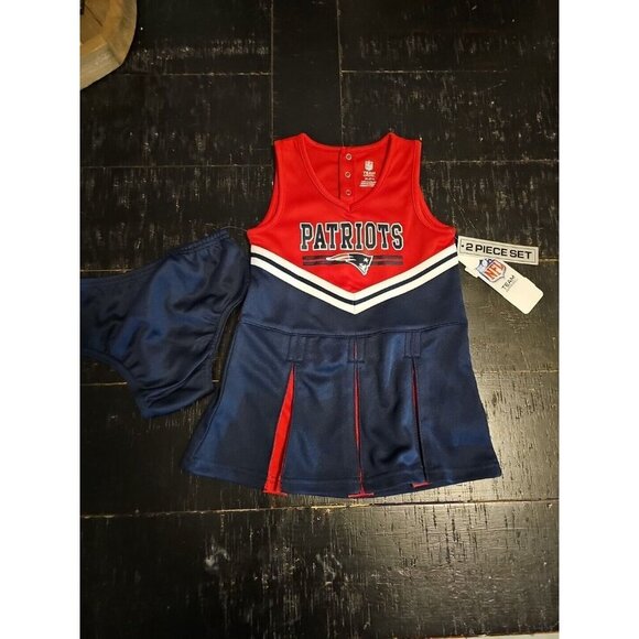 NFL New England Patriots Team Girls Size 2T Cheerleader Outfit New With Tags - Picture 2 of 10